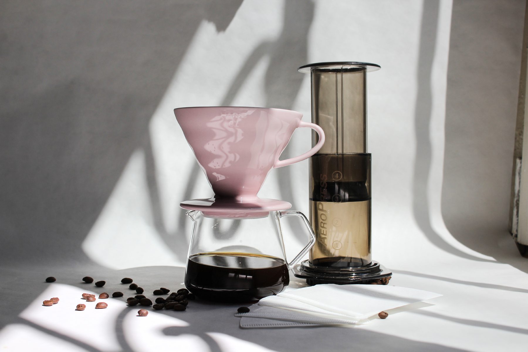 Filter coffee at home